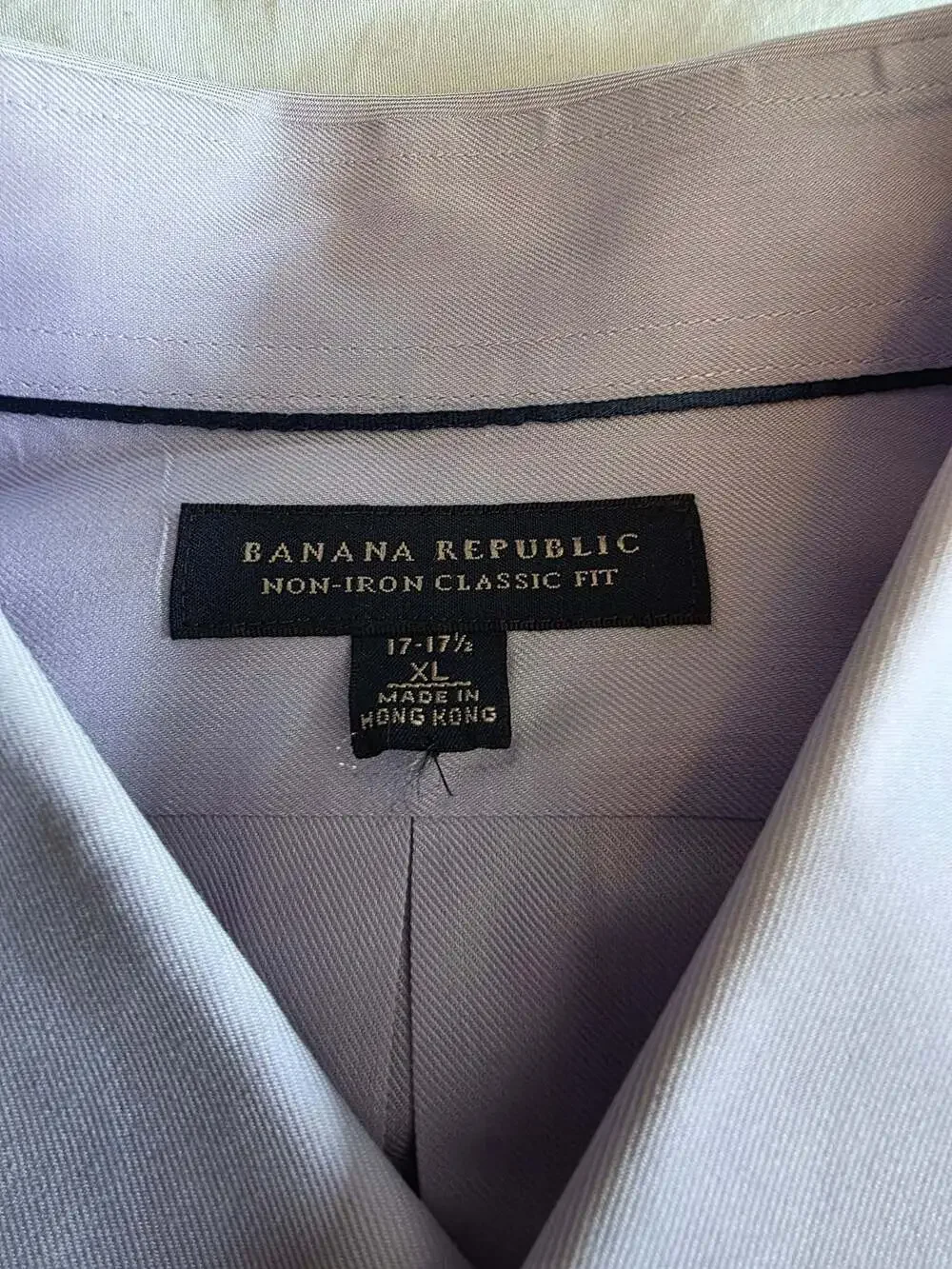 Banana Republic Non-Iron Classic Fit Dress Shirt Lavender XL